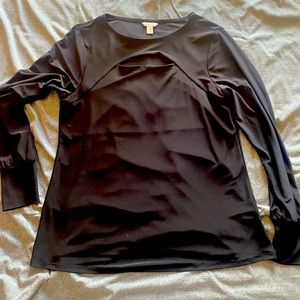 Black Cutout Shirt